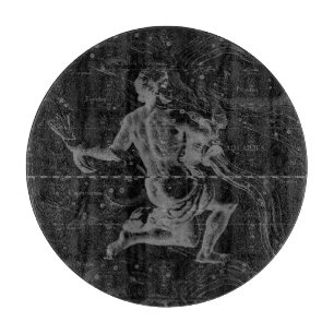 Tabla De Cortar Vintage Aquarius Constellation Hevelius alrededor 
