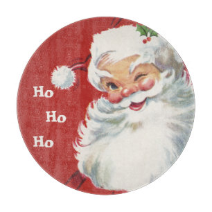 Tabla De Cortar Vintage Christmas, Jolly Santa Claus Winning