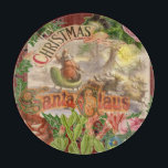 Tabla De Cortar Vintage Christmas Santa Claus Sleigh<br><div class="desc">Este Papá Noel vintage está saludando mientras está en su trineo siendo arrastrado por el paisaje invernal por su equipo de renos. Todas las imágenes son victorianas antiguas,  de libros antiguos y tarjetas de felicitación victorianas,  perfectas para los regalos de los Navidades a sus seres queridos.</div>