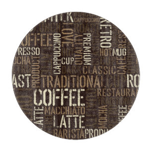 Tabla De Cortar Vintage Coffee Experience Seamless Pattern