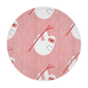 Tabla De Cortar Vintage de eslogan tropical rosado