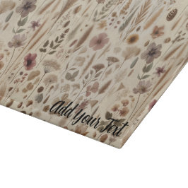 Tabla De Cortar Vintage Herbarium Pressed Flower Botanical