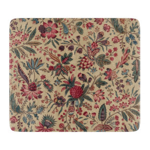 Tabla De Cortar Vintage Labor de Aguja Floral Antiguo para Muebles