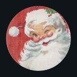 Tabla De Cortar Vintage Navidad Santa Claus, jolly y Winking<br><div class="desc">Diseño de vacaciones de Navidades de ilustracion de época con un feliz y alegre Santa Claus usando un gorra y guiñando el ojo como si tuviera un secreto. Ho,  ho,  ho,  ¡Feliz Navidad!</div>