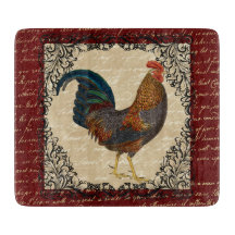 Vintage rojo del gallo