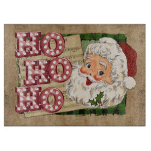 Tabla De Cortar Vintage Santa Marquee Lights Ho Ho