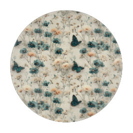 Tabla De Cortar Vintage Spring Flowers and Butterflies