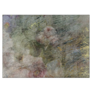 Tabla De Cortar Vintage victoriano de lona de aceite morado rosado