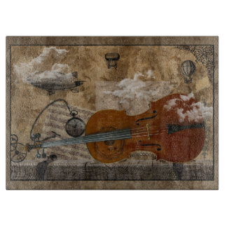 Tabla De Cortar Violoncelo de Steampunk