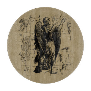 Tabla De Cortar Virgo Constellation Hevelius Etching Style