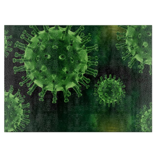 Tabla De Cortar Virus Covid Patógenos Infección (Anverso)