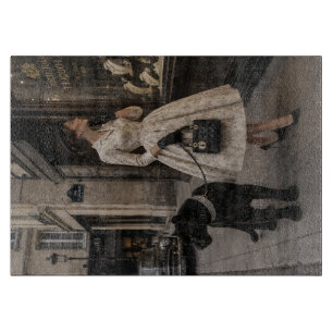 Tabla De Cortar Visita de escaparates con una pantera negra