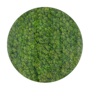 Tabla De Cortar Vista aérea del bosque, vista superior, espacio de