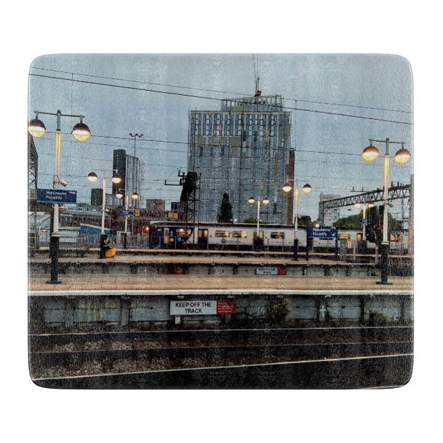 Tabla De Cortar Vista de estación de Manchester (Anverso)