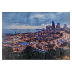 Tabla De Cortar Vista desde Beacon Hill, Pacific Med Center