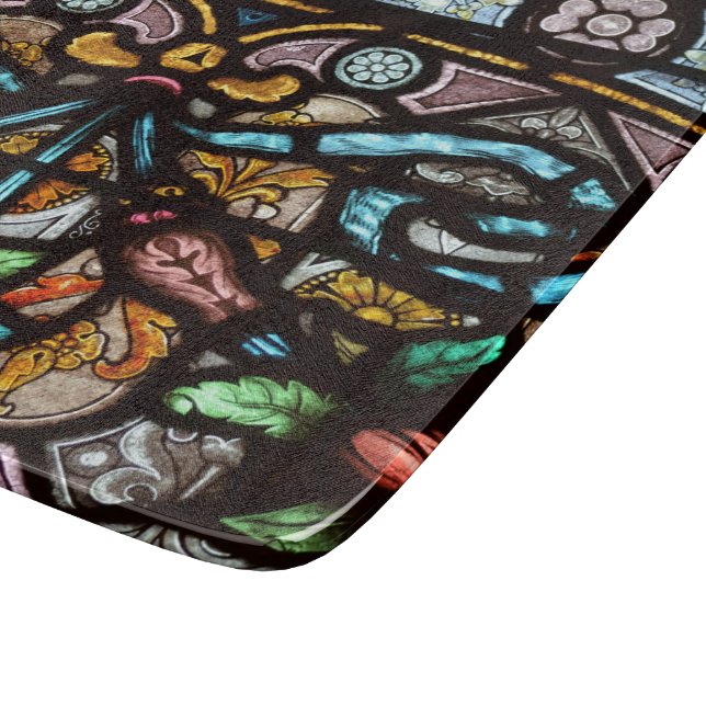 Tabla De Cortar Vitral hermoso (Borde)