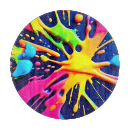 Tabla De Cortar Vivid Neon Splash