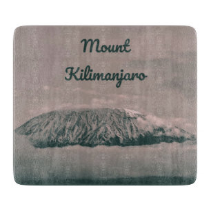 Tabla De Cortar Volcán de nieve Monte Kilimanjaro en Tanzania Áfri