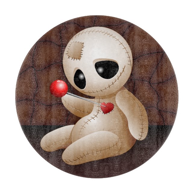 Tabla De Cortar Voodoo Doll Personalizado enamorado (Anverso)