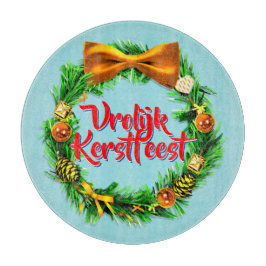 Tabla De Cortar Vrolijk Kerstfeest Holandés Feliz Navidad