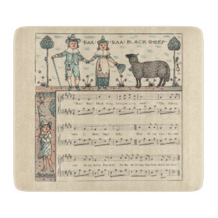 Tabla De Cortar Walter Crane Baa Baa Oveja Negra Rima Infantil