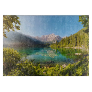 Tabla De Cortar Water Lago di Fusine Mount Gangart Julian Alps