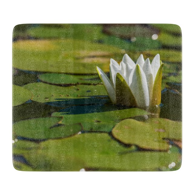 Tabla De Cortar Water Lily Blossom (Anverso)