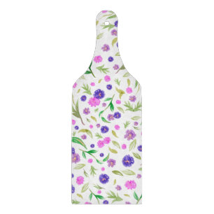 Tabla De Cortar Watercolor Flower Board - Regalo para una pareja r