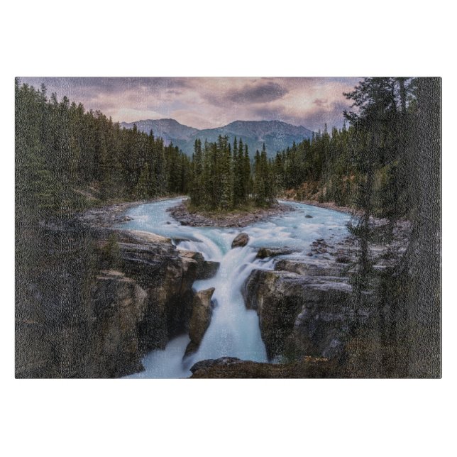 Tabla De Cortar Waterfalls | Jasper National Park, Canada (Anverso)
