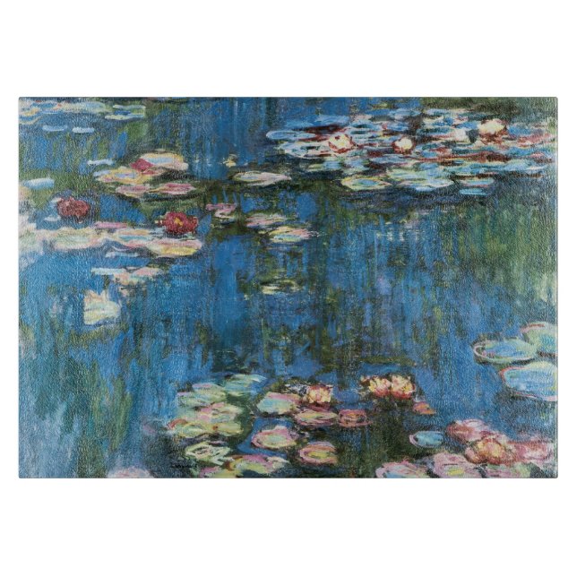Tabla De Cortar Waterlilies de Claude Monet, impresionismo del (Anverso)