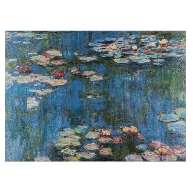 Tabla De Cortar Waterlilies de Claude Monet, impresionismo del (Anverso)
