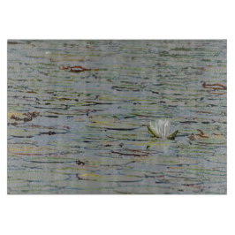 Tabla De Cortar Waterlily Lake Wildflower Cutting Board