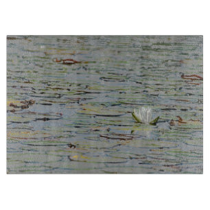 Tabla De Cortar Waterlily Lake Wildflower Cutting Board
