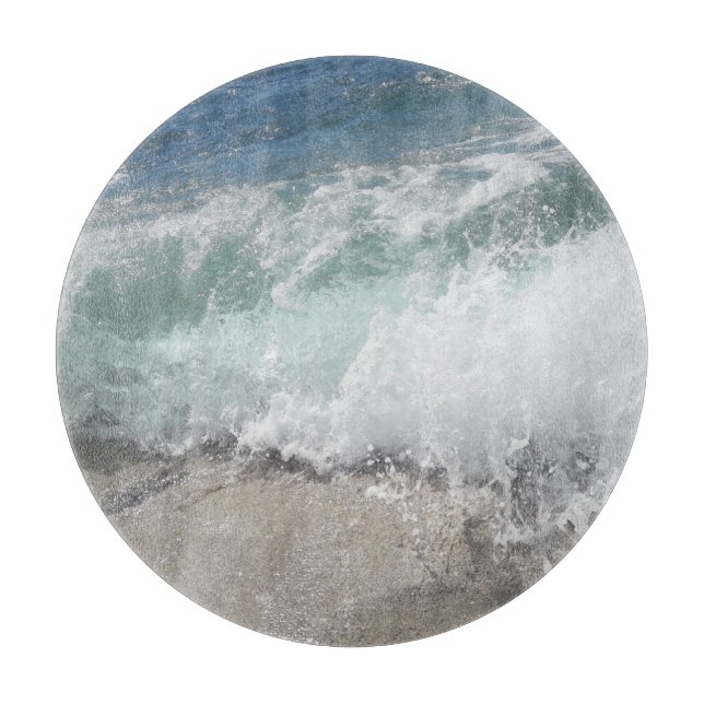 Tabla De Cortar Waves oceánicas de espuma marina (Anverso)