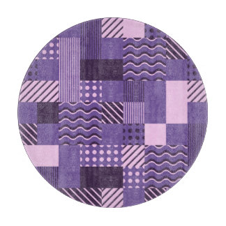 Tabla De Cortar Waves Stripes Dots: Modern Seamless.