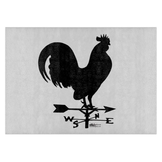 Tabla De Cortar Weathervane Rooster (Anverso)