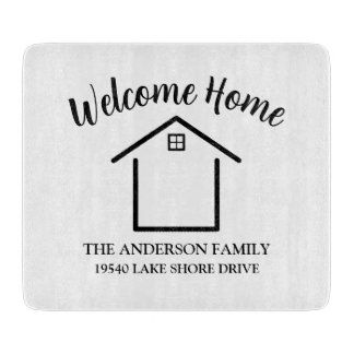 Tabla De Cortar Welcome Home Personalized Keepsake