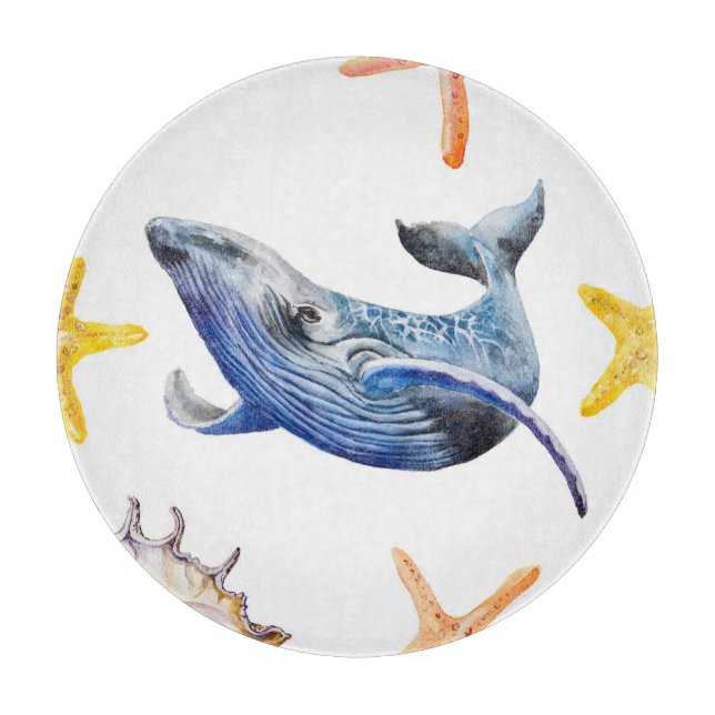 Tabla De Cortar Whale de Business Graph: gráfico de candeleros (Anverso)