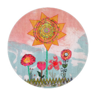 Tabla De Cortar Whimsical Flowers 