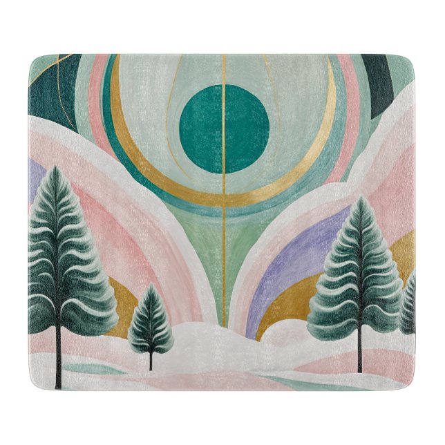 Tabla De Cortar Whimsical Winter Dreamscape (Anverso)
