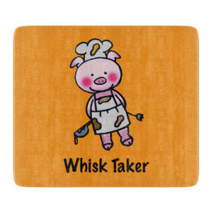 Tabla De Cortar Whisk Taker Pig - Funny Chef Design