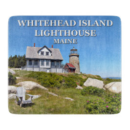 Tabla De Cortar Whitehead Island Lighthouse Maine Cutting Board
