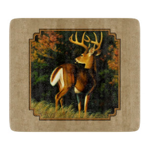 Tabla De Cortar Whitetail Buck Deer Hunting Tan