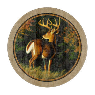 Tabla De Cortar Whitetail Buck Deer Hunting Tan