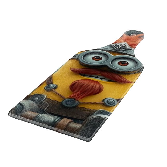 Tabla De Cortar „Wikinger-Minion auf Eroberungskurs“ (Borde)