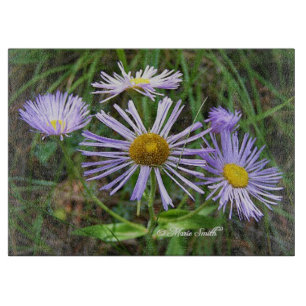 Tabla De Cortar Wildflowers púrpuras