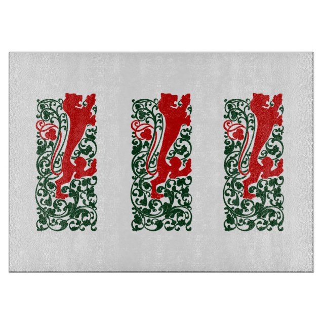 Tabla De Cortar Will Bradley Heraldic Lion (Anverso)