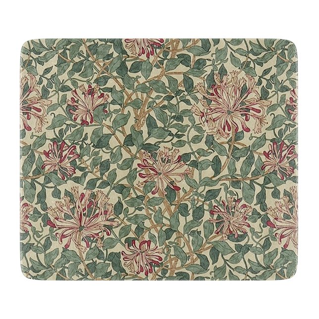 Tabla De Cortar William Morris - Art Nouveau Honeysuckle & Leaves (Anverso)