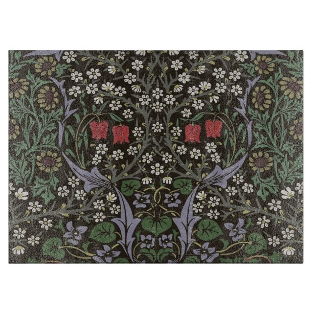Tabla De Cortar William Morris Blackthorn Tapestry Floral (Anverso)