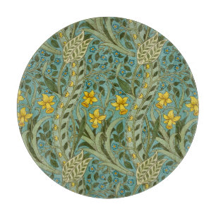 Tabla De Cortar William Morris Daffodil Floral Pattern Classic